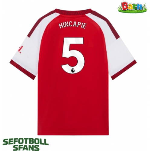 Arsenal Piero Hincapie #5 Hemmaställ Barn 2026-27 Kortärmad (+ Korta byxor)